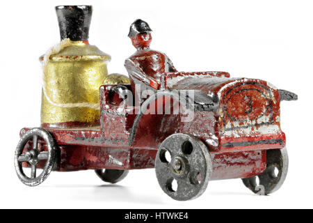 Motore fire, pre-guerra rese nel famoso villaggio di Seiffen (Monti Metalliferi/ Germania) Foto Stock