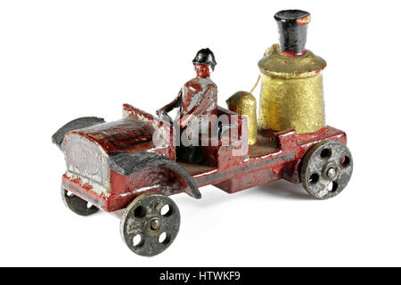 Motore fire, pre-guerra rese nel famoso villaggio di Seiffen (Monti Metalliferi/ Germania) Foto Stock