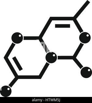 Reticolo cristallino, icona di stile semplice Illustrazione Vettoriale