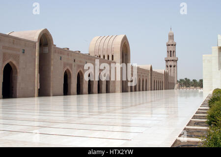 Il sultano Qaboos grande moschea in Muscat Oman Foto Stock