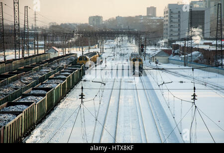 railroad station Foto Stock