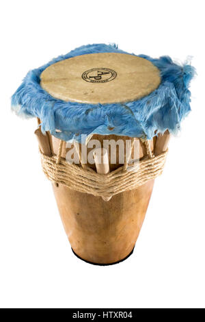 Tamburo di gioiosa, Tambor Alegre. Strumento a percussione. Tradizionali strumenti folk della costa atlantica della Colombia utilizzato per interpretare i ritmi come Cumbia, Foto Stock