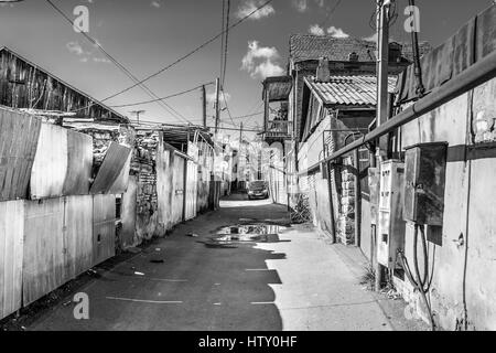 Strade di Tbilisi, capitale indipendenti del paese del Caucaso - la ex Unione Sovietica Repubblica di Georgia. Foto Stock