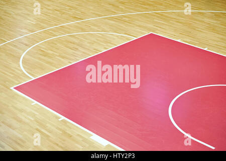 Frammento di un coperchio di legno basket in ambienti interni Foto Stock