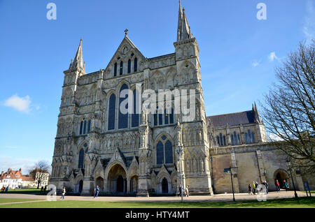 La Cattedrale di Salisbury Foto Stock