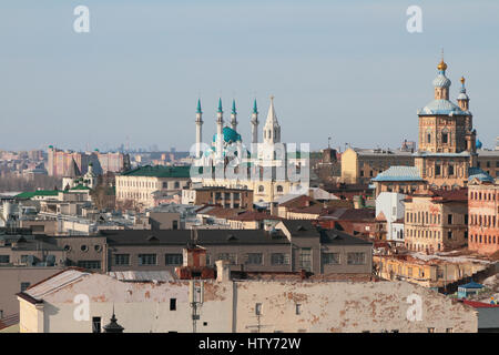 Centrale la parte storica della città. Kazan, Russia Foto Stock