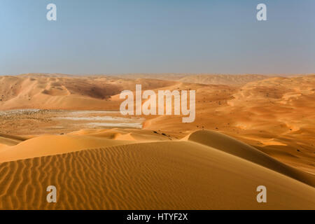 Dune di sabbia del deserto Arabico, Arabia Saudita Foto Stock