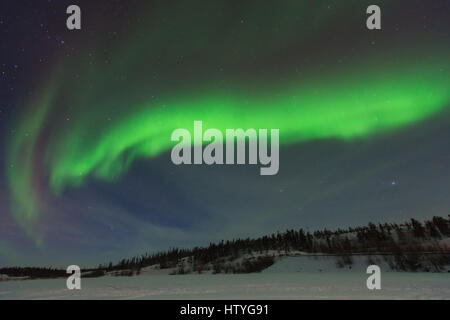 Northern Lights Yellowknife, Northwest Territories, Canada Foto Stock