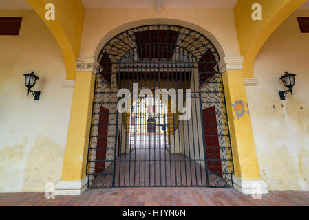 Vista del mercato vecchio in Mompox, Colombia Foto Stock