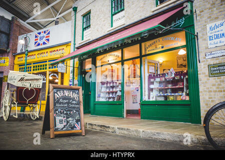 Le pietre miliari museo di storia vivente in Basingstoke, Hampshire, Regno Unito. Foto Stock