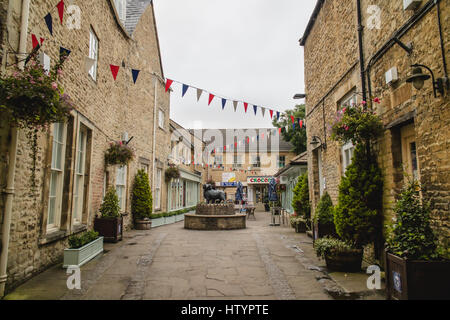 Il Woolmarket a Cirencester, Gloucestershire, Inghilterra Foto Stock