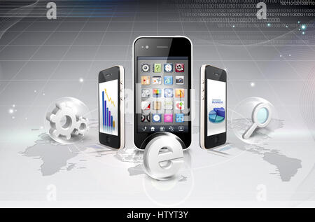 Progressivi digitali Tesa Foto Stock