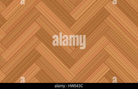 Parquet a spina di pesce - illustrazione di geometrica del pavimento in legno del modello - seamless estensibile in tutte le direzioni. Foto Stock
