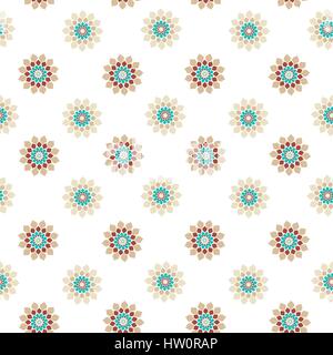 Mandala islamica. Decorazione orientale seamless pattern vettore. Illustrazione Vettoriale