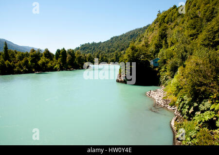 Palena Fiume - Parco Nazionale di Corcovado - Cile Foto Stock