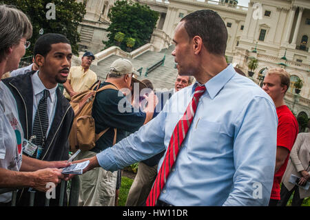 Tea Party raccolta con Glenn Beck, Washington, DC 19 giugno 2013 Glenn Lee Beck è un americano televisione e radio host, politico conservatore com Foto Stock