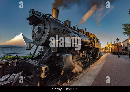 Strasburgo Railroad, Lancaster, PA. La più antica opera continuamente railroad nell'emisfero occidentale e il più antico ente di pubblica utilità nel Commonwe Foto Stock