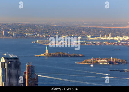 Stati Uniti d'America, New York New York City, Manhattan, Empire State Building Observatory Foto Stock