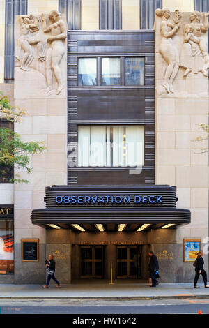 Stati Uniti d'America, New York New York City, Manhattan, Rockefeller Center, NBC Studios Foto Stock