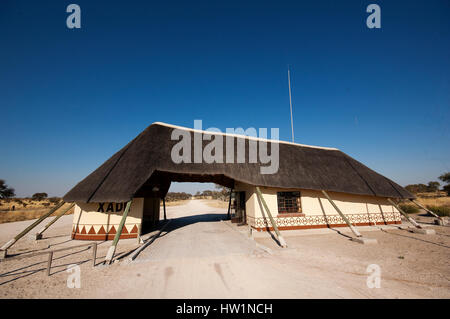 Xade Gate, Central Kalahari Game Reserve, Botswana Foto Stock