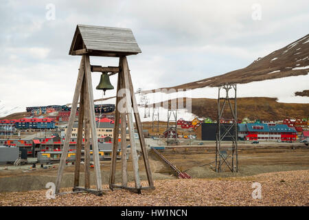 Torre campanaria a Longyearbyen in Svalbard, Norvegia Foto Stock