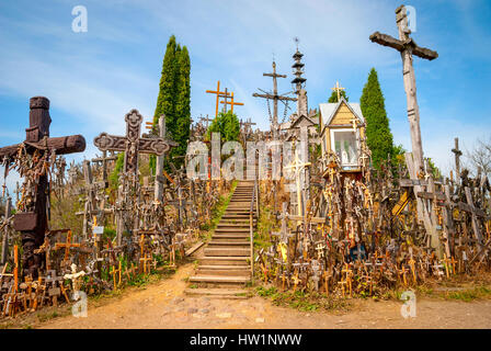 Collina delle Croci, Kryziu kalnas, Lituania Foto Stock