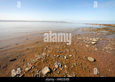 Attraverso la Dee estuary dai Thurstaston, Wirral, NW, REGNO UNITO Foto Stock