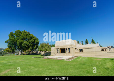 Los Angeles, MAR 9: la storica Casa Hollyhock sul Mar 9, 2017 a Los Angeles in California Foto Stock