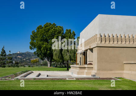 Los Angeles, MAR 9: la storica Casa Hollyhock sul Mar 9, 2017 a Los Angeles in California Foto Stock