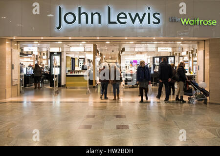 John Lewis Store in West Quay Shopping Centre Southampton Foto Stock