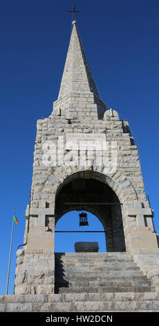 Ossario storica del Monte Cimone in memoria dei soldati morti durante la Prima Guerra Mondiale nelle montagne del nord Italia Foto Stock