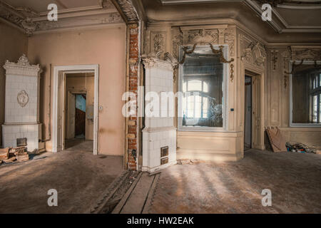 Abbandonato vintage house Foto Stock