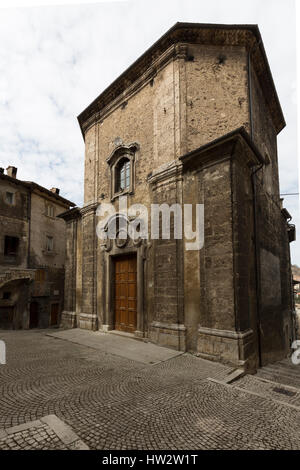 Le strade di Scanno, Abruzzo, Italia Foto Stock