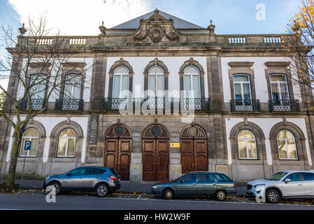 Costruzione della Facoltà di Belle Arti dell'Università di Porto a Porto città sulla Penisola Iberica, la seconda più grande città in Portogallo Foto Stock