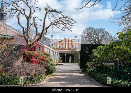 Haveselskabets pacifica hanno, dal lato dei giardini di Frederiksberg, Copenaghen, Danimarca Foto Stock