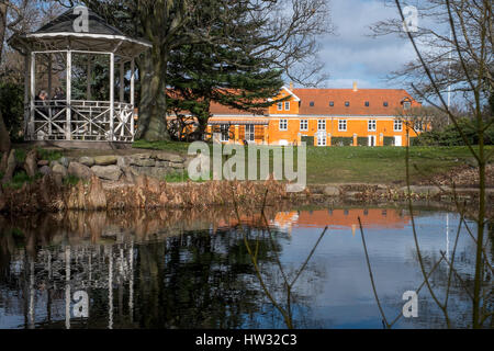 Haveselskabets pacifica hanno, dal lato dei giardini di Frederiksberg, Copenaghen, Danimarca Foto Stock