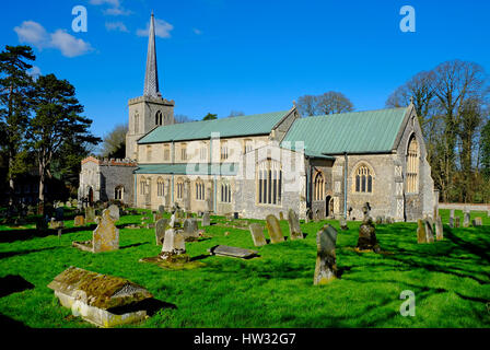 Santa Maria e tutti i santi della chiesa parrocchiale, little walsingham, Norfolk, Inghilterra Foto Stock