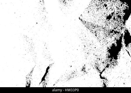 Isolato texture grunge di materiale cartaceo in bianco e nero, sfondo vintage risorsa. EPS10 vettore. Illustrazione Vettoriale