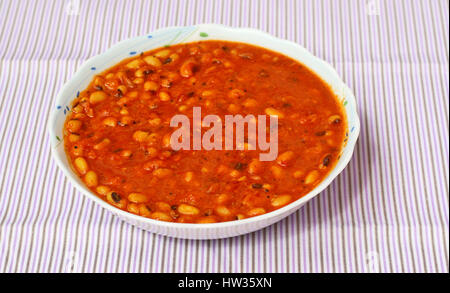 Spicy Lobia dal piatto; pasto popolare di famiglie indiano Foto Stock