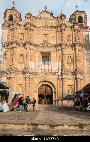 Chiesa barocca di San Domingo a San Cristobel de la Casas, Chiapas, Messico Foto Stock