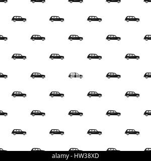 London Black Cab pattern, stile semplice Illustrazione Vettoriale