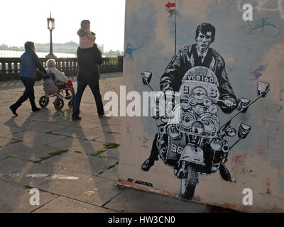 Arte di strada in Brighton Foto Stock