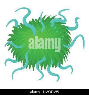 Cellula epiteliale, icona di stile cartoon Illustrazione Vettoriale