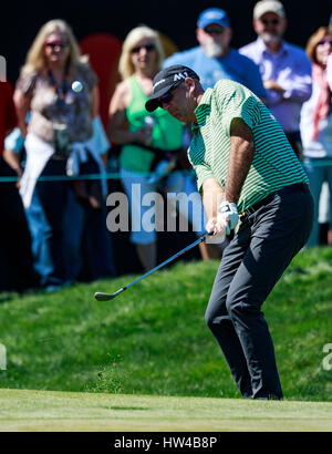 Orlando, Florida, Stati Uniti d'America. Il 17 marzo 2017. Stewart Cink sul nono foro durante la seconda tornata di Arnold Palmer Invitational. Del Mecum/CSM Credito: Cal Sport Media/Alamy Live News Foto Stock