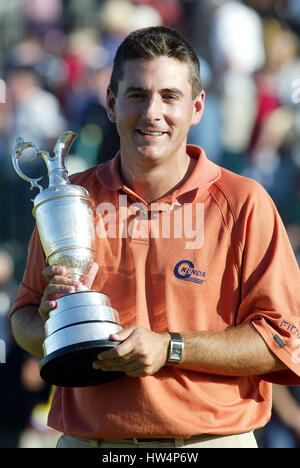 BEN CURTIS CAMPIONE APERTO ROYAL ST.GEORGE' OPEN ROYAL ST.GEORGE SANDWICH KENT 20 Luglio 2003 Foto Stock