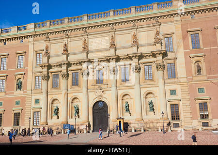 Royal Palace (Kungliga Slottet) Gamla Stan, Stoccolma, Svezia e Scandinavia Foto Stock