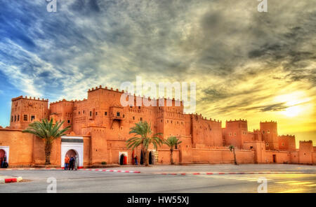 Taourirt Kasbah di Ouarzazate, Marocco Foto Stock