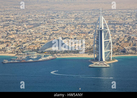 Dubai EMIRATI ARABI UNITI/Marzo 9, 2017: Burj Al Arab di Dubai, Dubai, UA Foto Stock