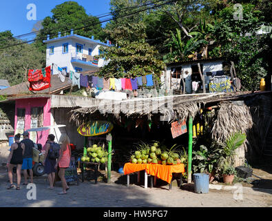 Scena di strada in Sayulita Foto Stock