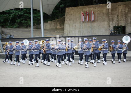 Berlino, Germania, Giugno 20th, 2014: Berlino Tattoo militare music show Foto Stock